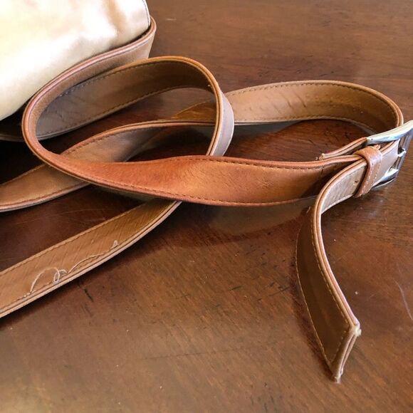 ST. JOHN’S BAY - Brown Smooth Leather Saddle-Bag-Style Crossbody/Shoulder Bag - Picture 11 of 16